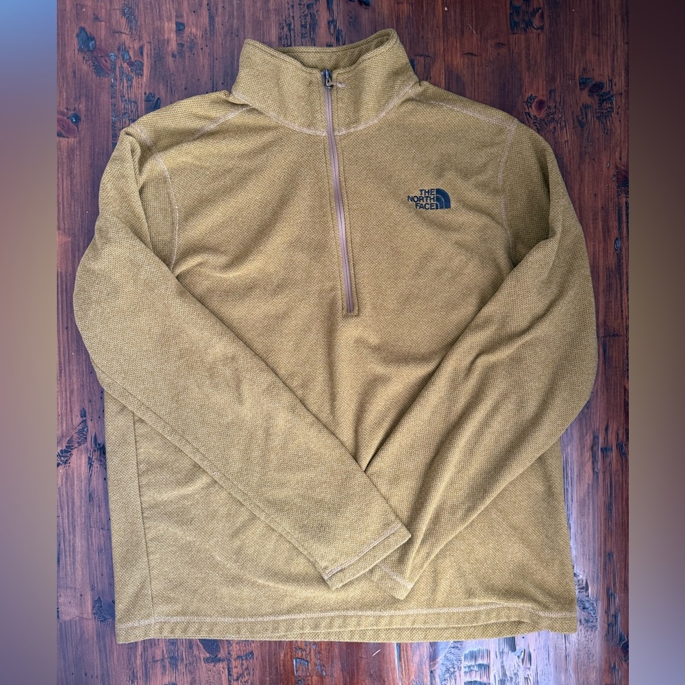 The North Face Mustard Quarter-Zip Sweater